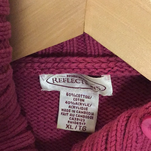 Northern Reflections purple /pink sweater GUC - Picture 6 of 8